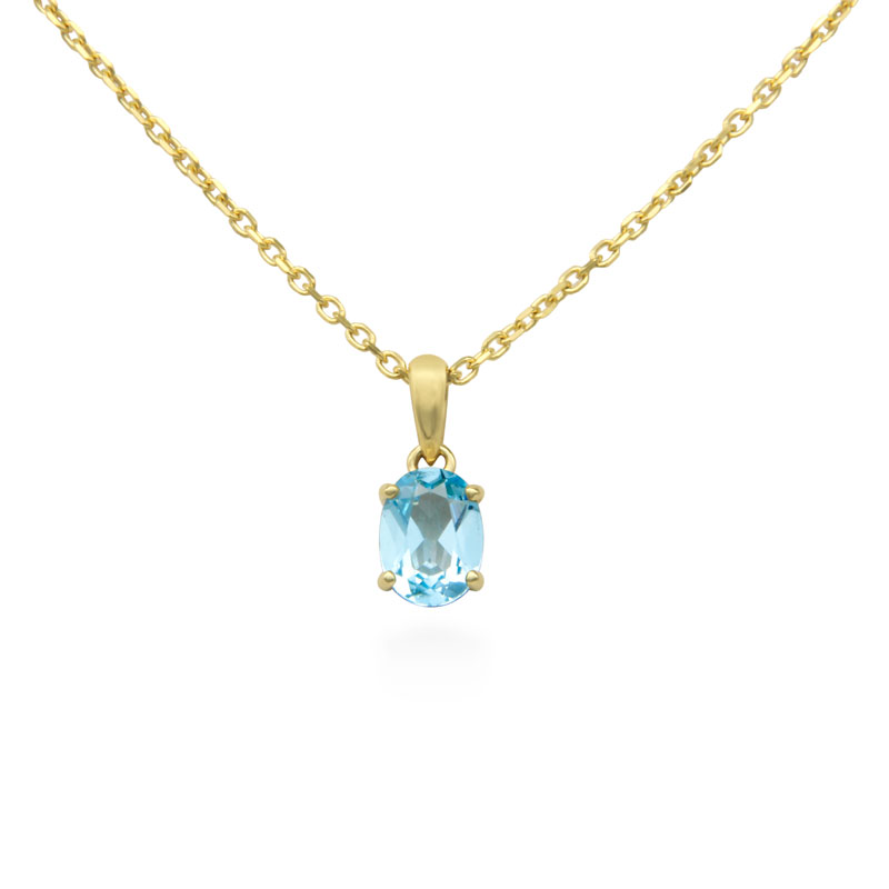 White Gold Topaz Pendant