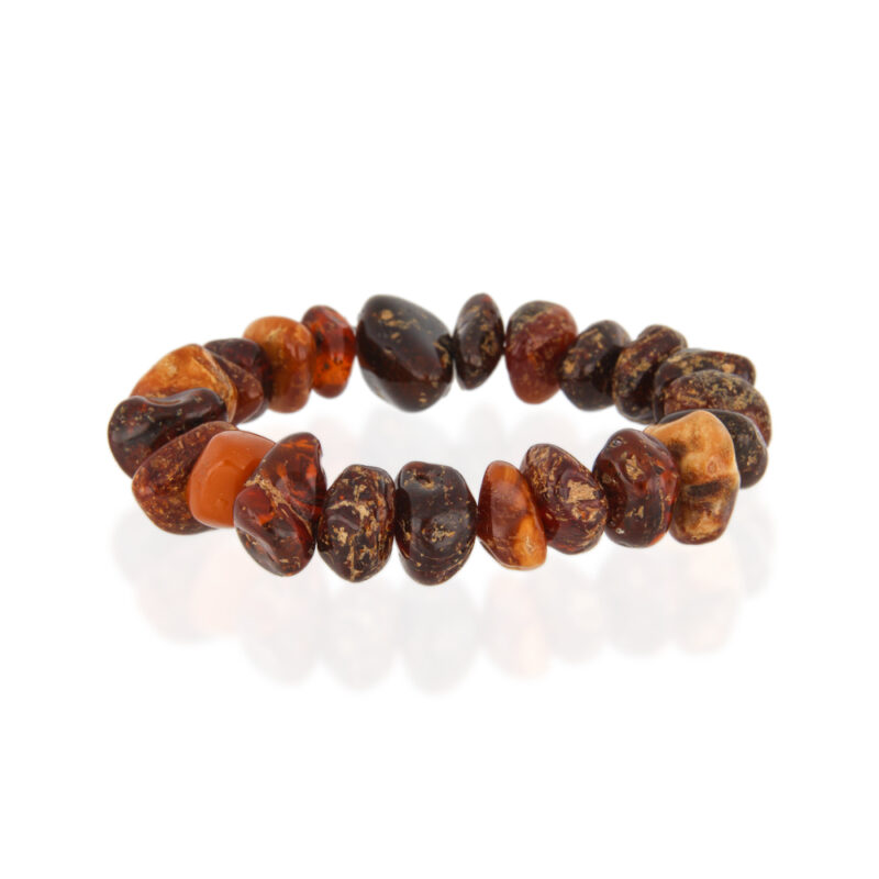 Natural Amber Elastic Bracelet