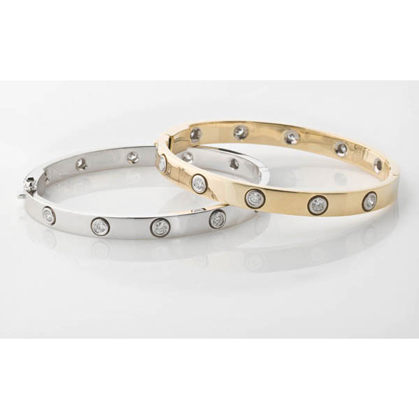 Bezel Set Diamond Bracelet