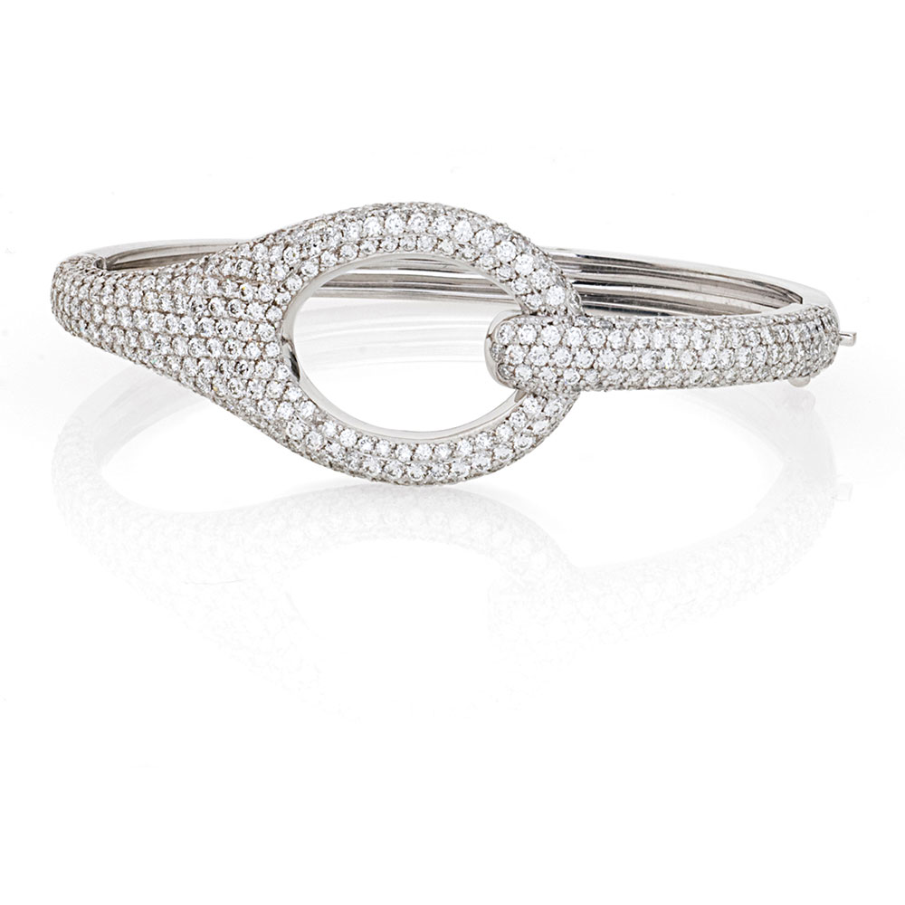 Pave Diamond Set Bangle