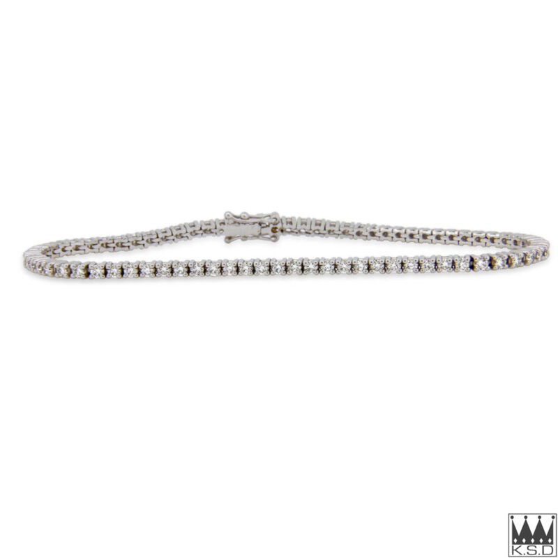 Diamond Tennis Bracelet in 18ct White Gold