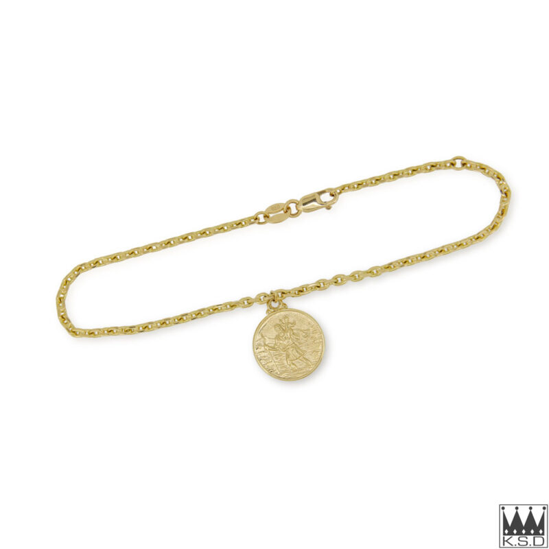 Saint Christopher Gold Bracelet