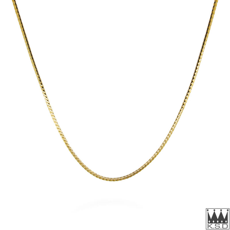 9ct Yellow Gold Snake 44cm Chain