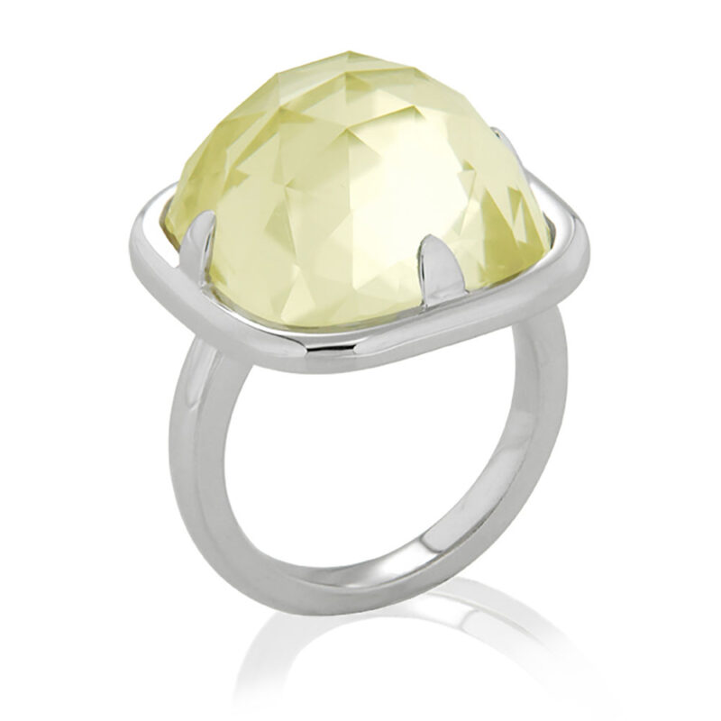 Lemon Quartz Gold Ring