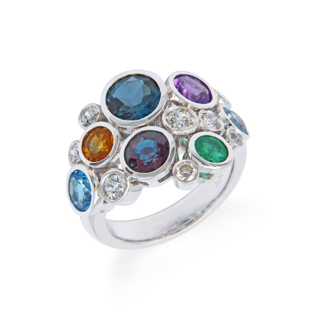 Bezel Cluster Ring (Bulles ring)