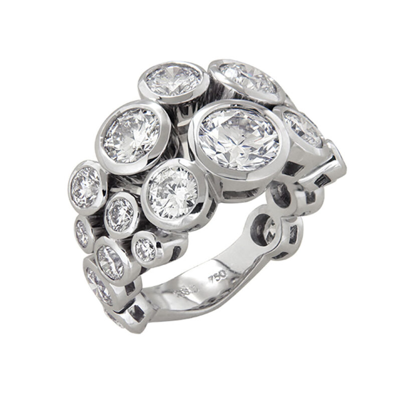Bezel Cluster Ring (Bubbles ring)