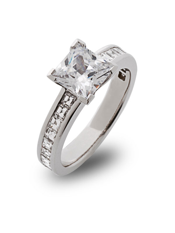 Princess Cut Diamond Solitaire Ring