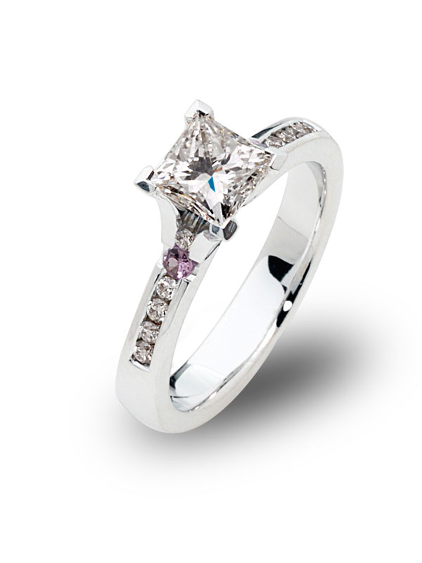 Princess Cut Diamond Solitaire Ring