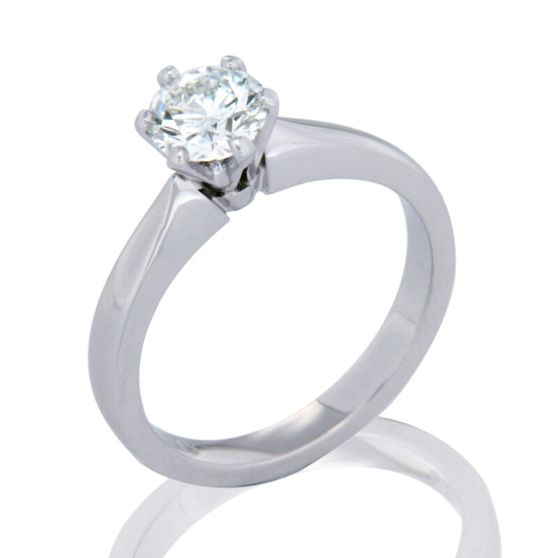 1ct Six Claw Solitaire Diamond Ring