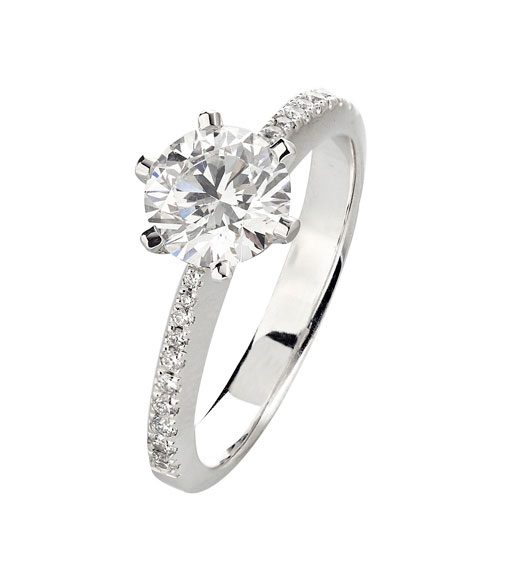 Six Claw Solitaire Diamond Ring