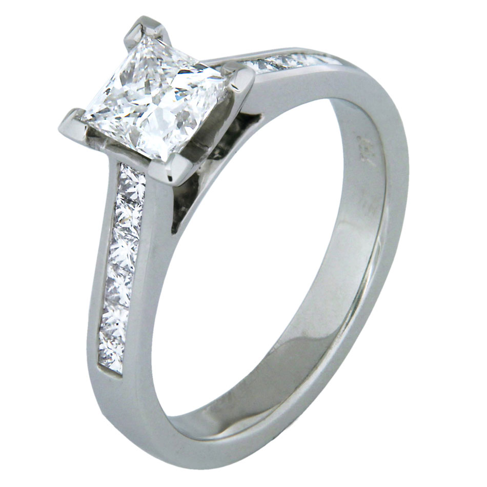 Princess Cut Diamond Solitaire Ring
