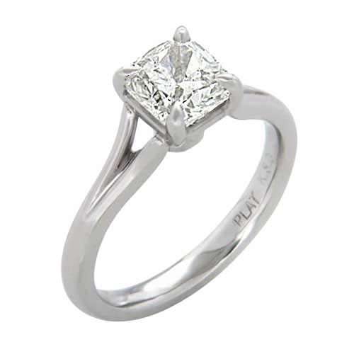 Cushion Cut Diamond Solitaire
