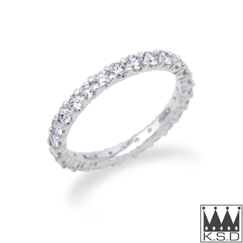 Diamond Set Eternity Gold Ring