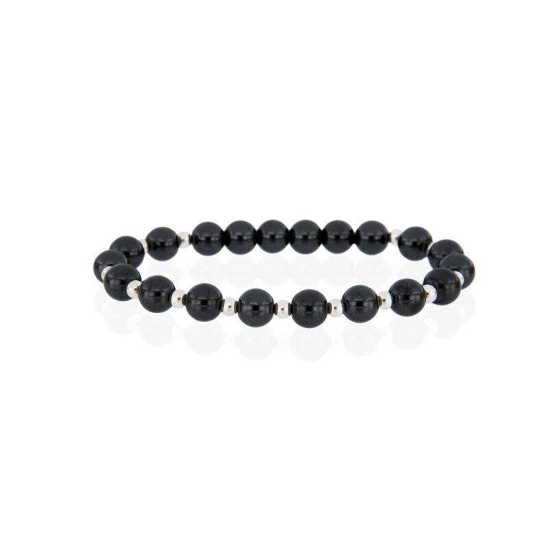 Hematite and Sterling Silver Bracelet