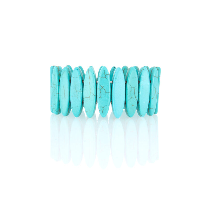 Blue Howlite Marquise Bracelet
