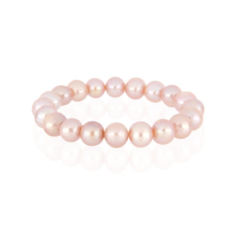 Pink Freshwater Pearl Stretch Fit Bracelet