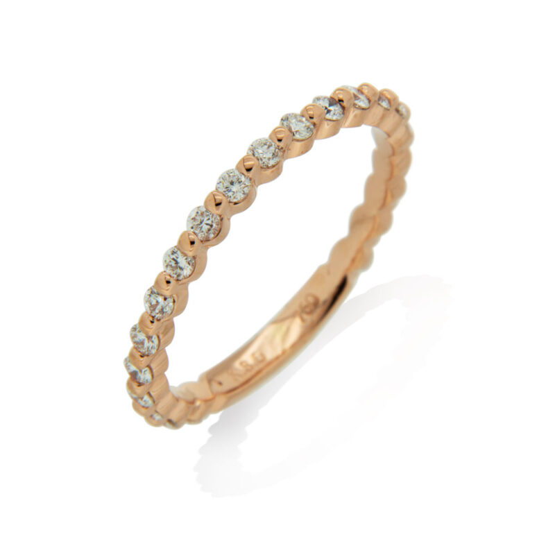 Rose Gold Eternity Diamond Ring