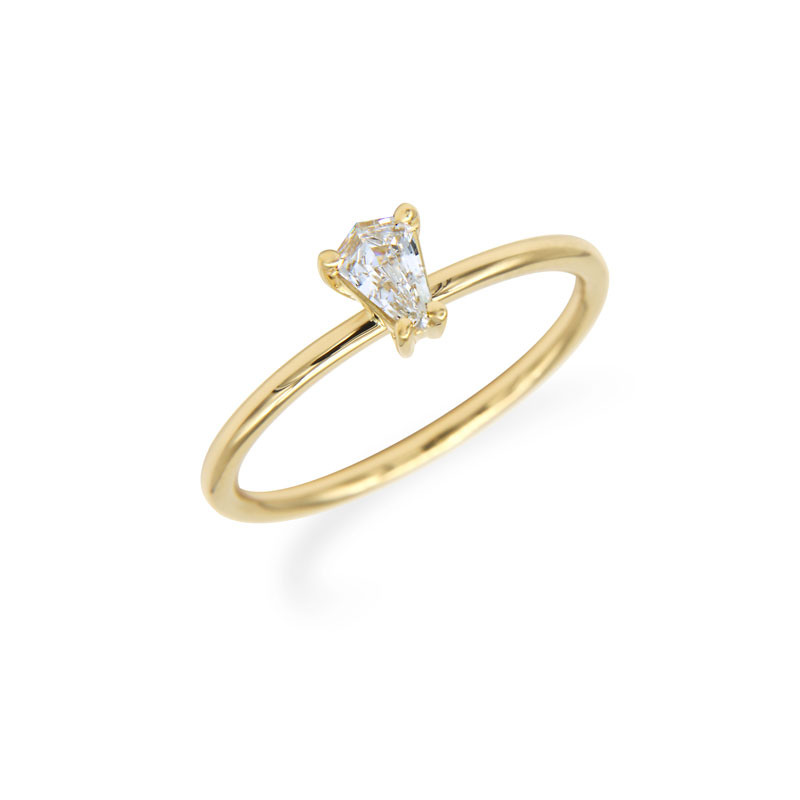 Kite Diamond Solitaire Ring