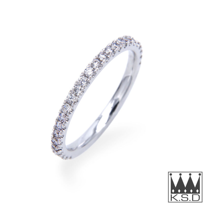 Diamond Set Eternity Gold Ring