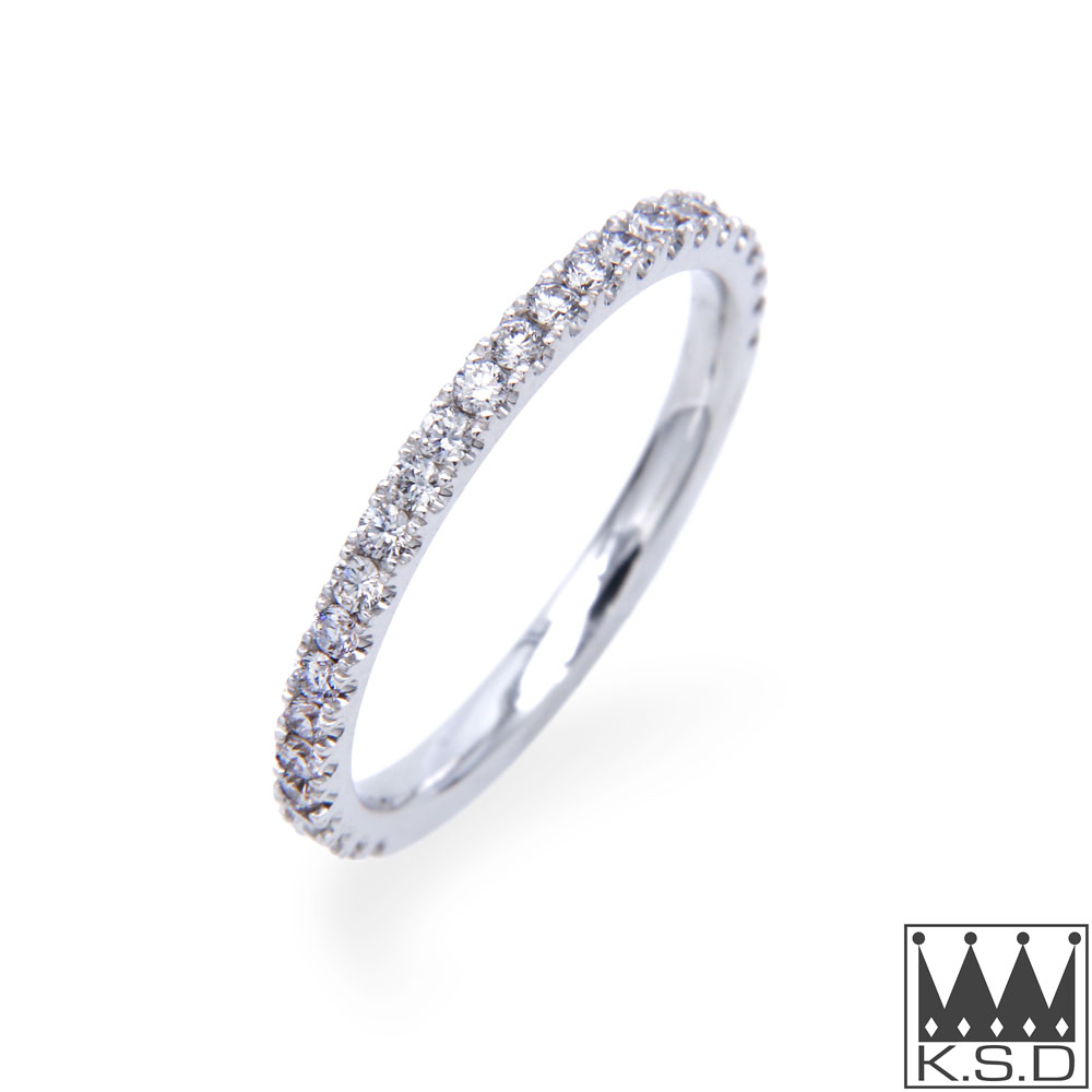 Diamond Set Eternity Gold Ring