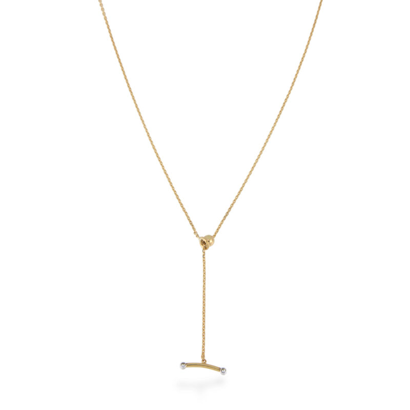 Adjustable Gold and Diamond Necklace