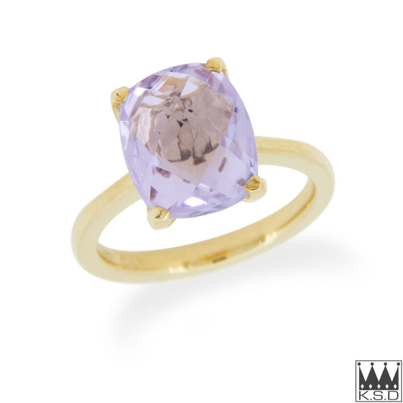Amethyst and Gold Ring