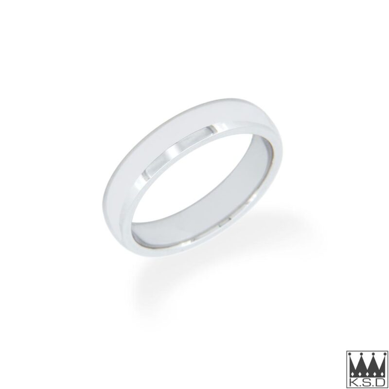Platinum 4mm Wide Ring