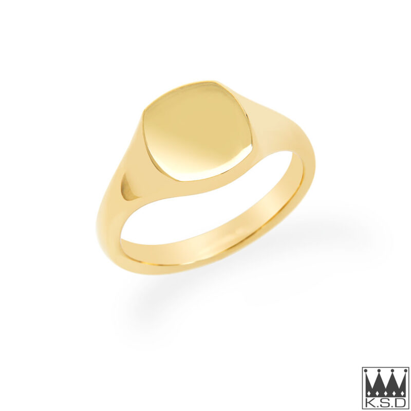 Yellow Gold Square Signet Ring
