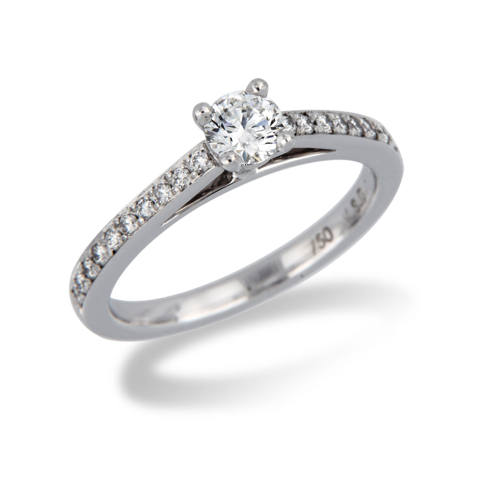 Diamond Set Engagement Ring
