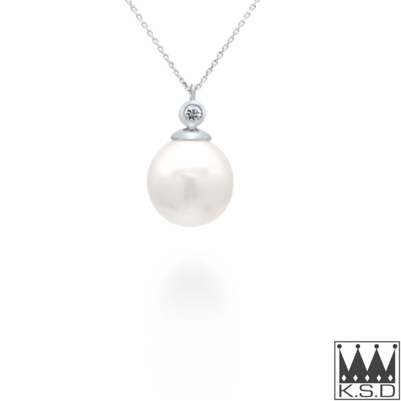 South Sea Pearl & Diamond Pendant