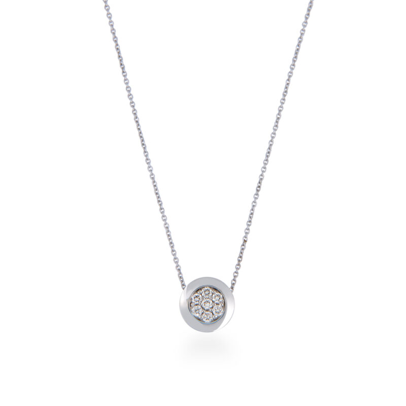 Diamond Pave Set Pendant and Chain
