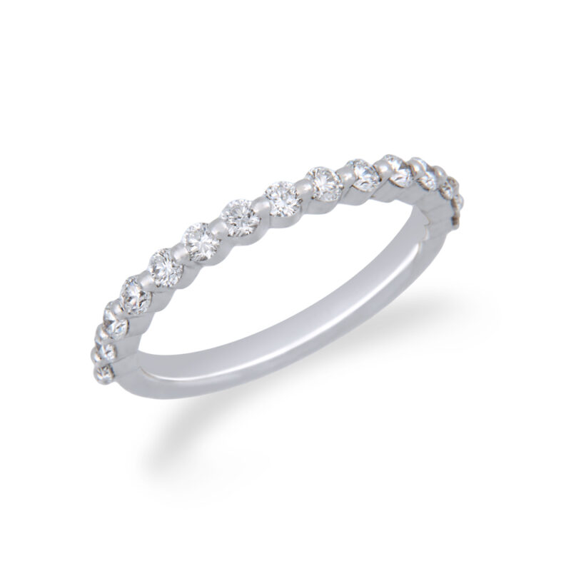 Gold Half Eternity Diamond Ring
