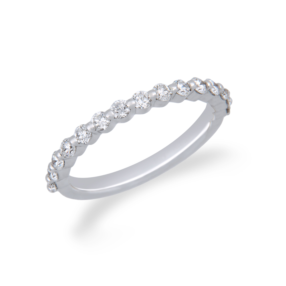 Gold Half Eternity Diamond Ring