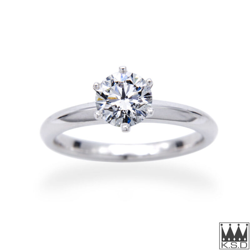 1ct Diamond Solitaire Engagement Ring