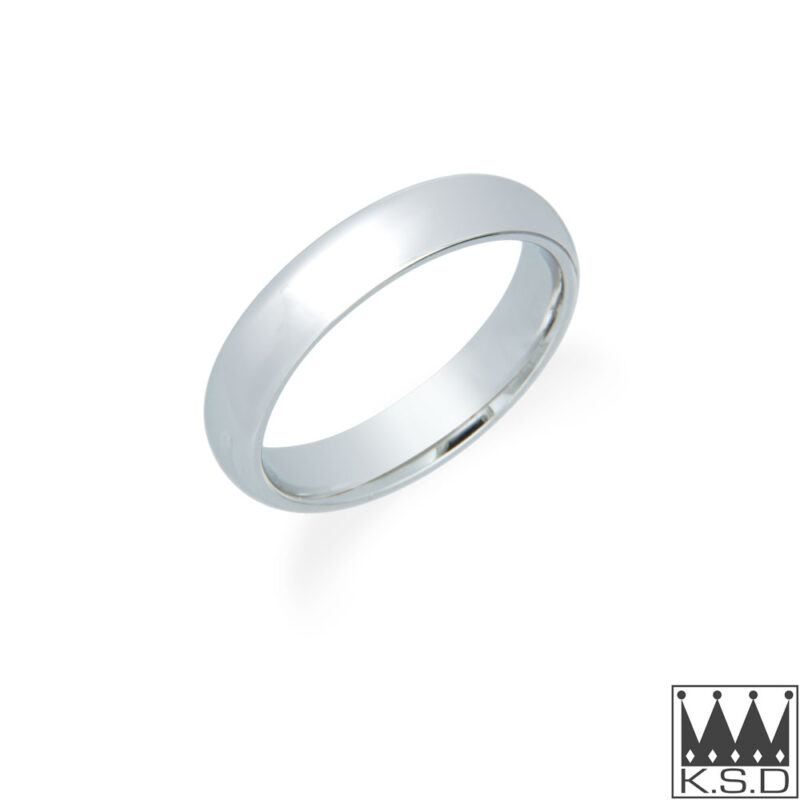 5mm Wide 18ct White Gold Ring