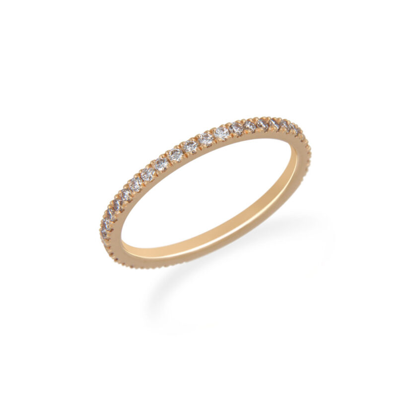 Diamond Eternity Rose Gold Ring