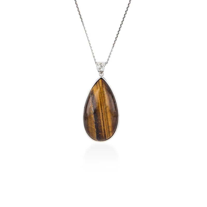 Tiger's Eye Sterling Silver Pendant
