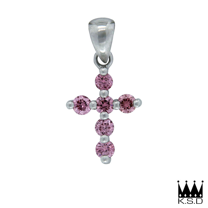 Pink Diamond Cross