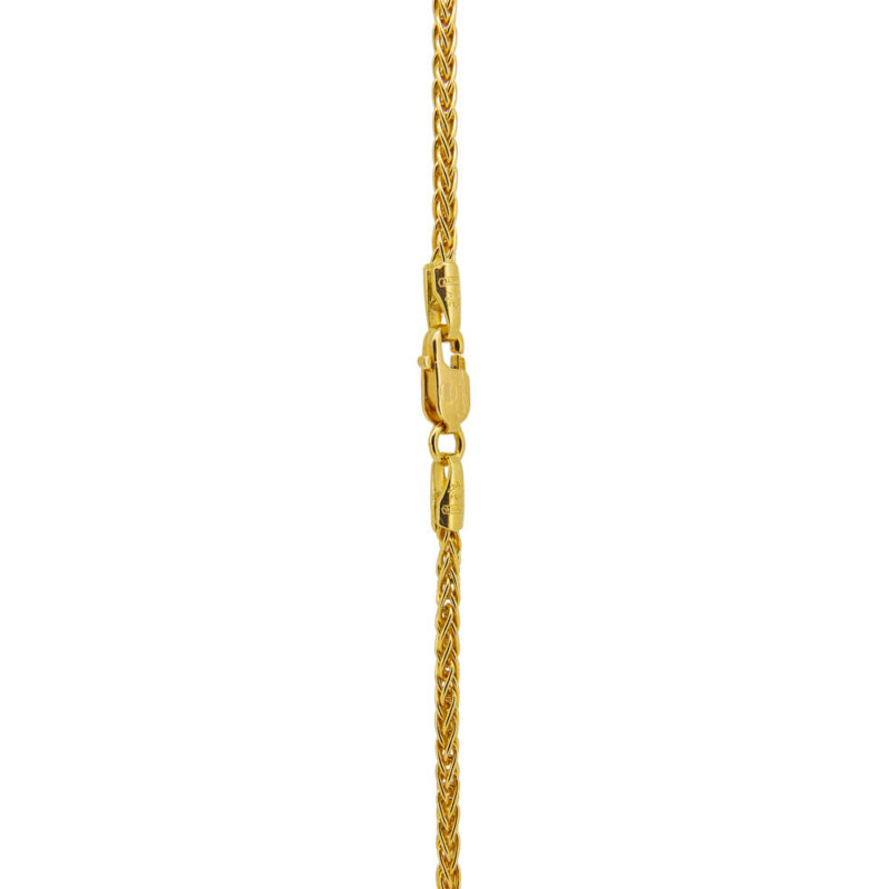 45 cm 18ct Yellow gold Wheat chain