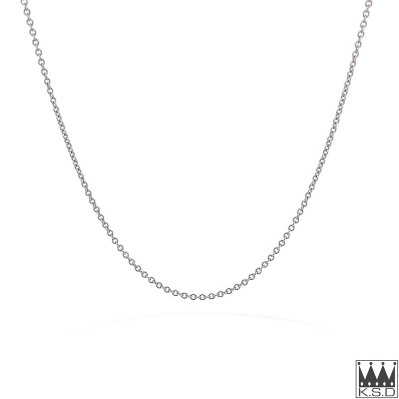 50cm 9ct White Gold Anchor Chain