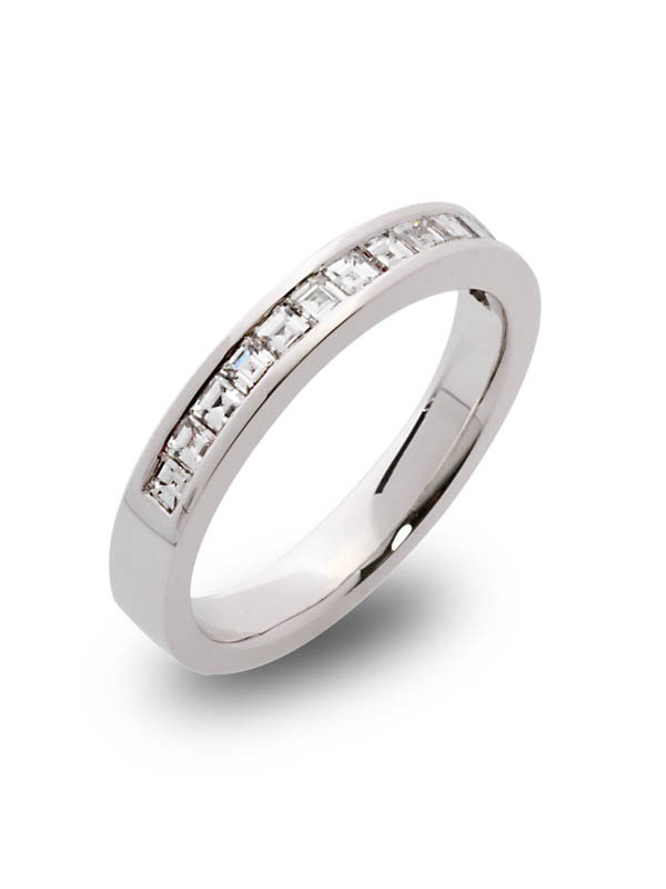 Princess Cut Diamond Channel Set Ring