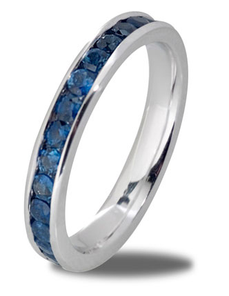 Sapphire Channel Set Eternity Ring