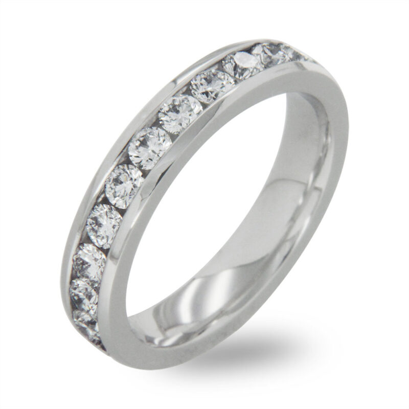 Full Eternity Channel Set Diamond Ring