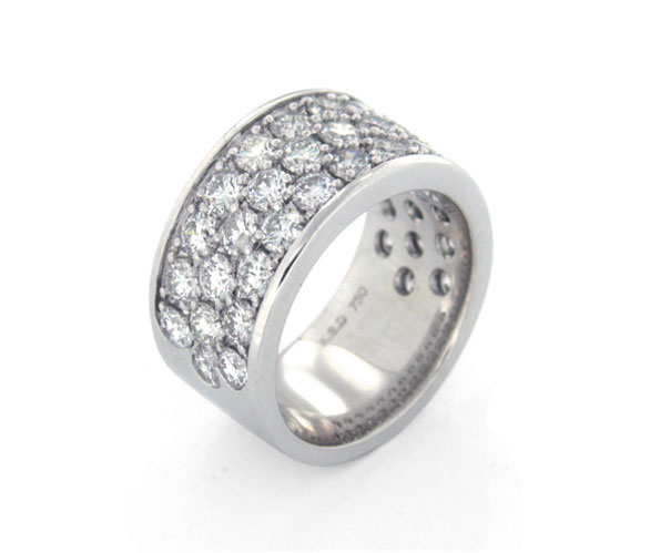 Pave Set Diamond Ring