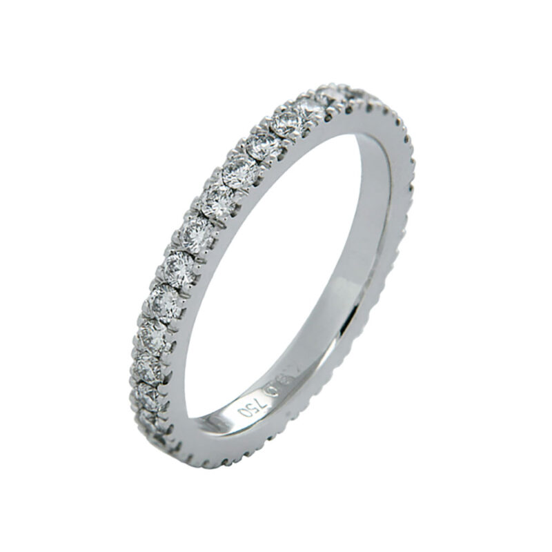 Micro-Claw Full Eternity Diamond Ring