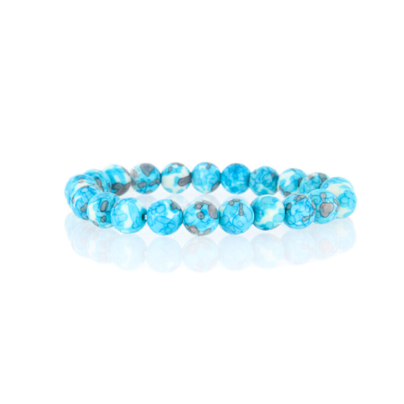 Blue Howlite Round Bracelet
