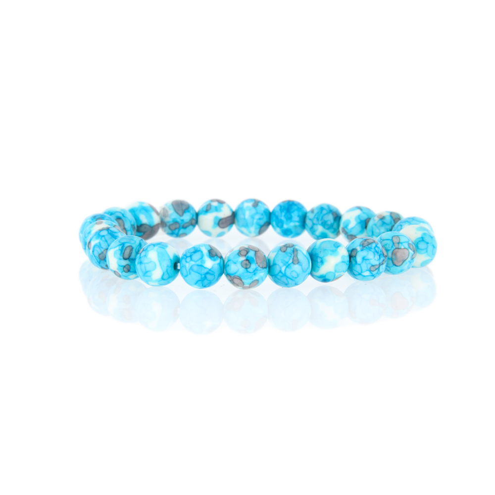 Blue Howlite Round Bracelet