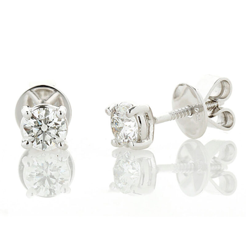 1ct Diamond Stud Earrings
