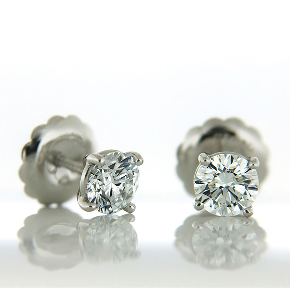 1ct Diamond Stud Earrings