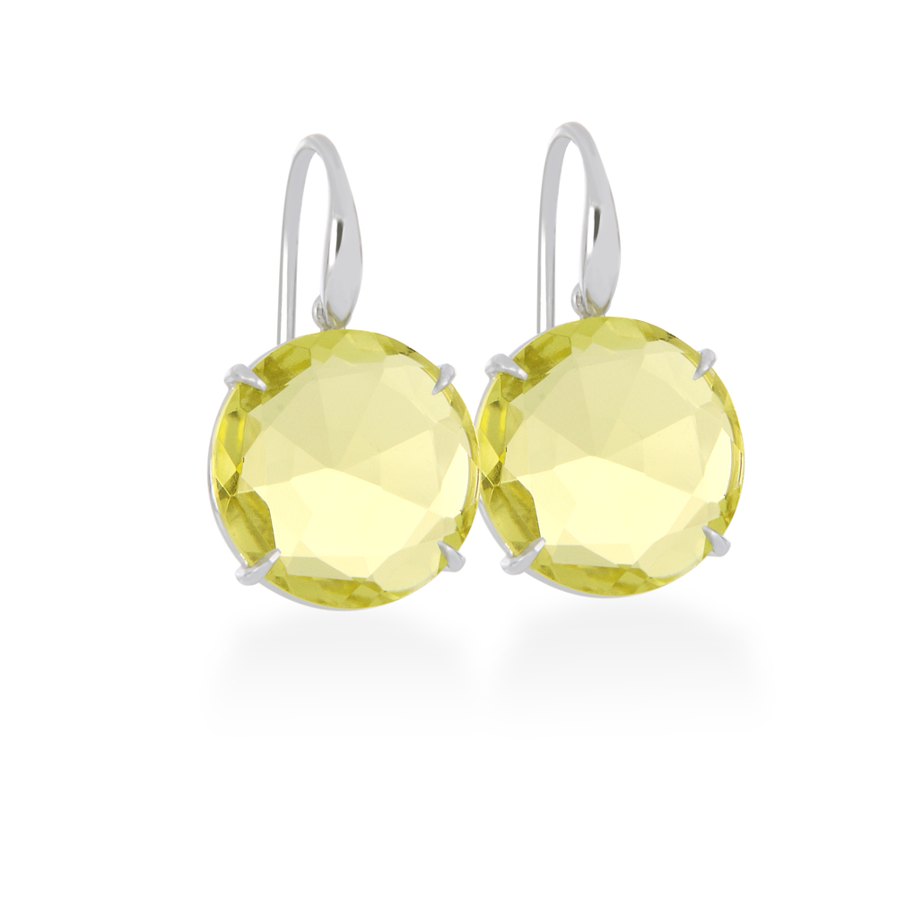 Lemon Quartz Drop Earrings